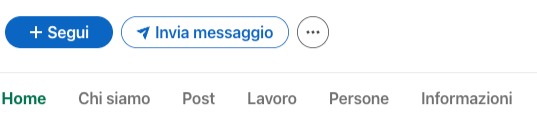 menu pagine vetrina linkedin